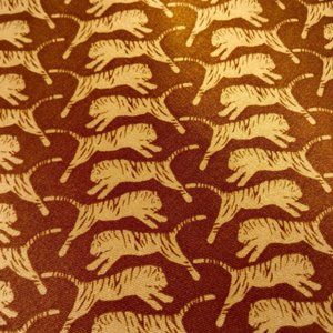 NATURE'S ACCENT Bronze Gold Tiger Silk 61" Necktie